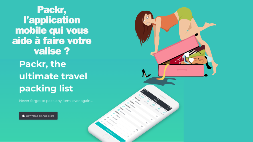 Packr, l’application mobile qui vous aide à faire votre valise ?