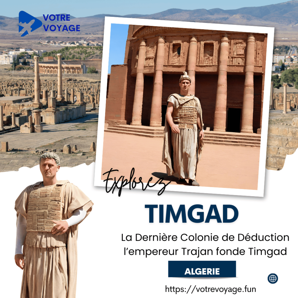 l’empereur Trajan fonde Timgad Algerie