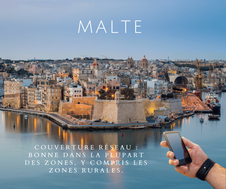 Couverture réseau Malte