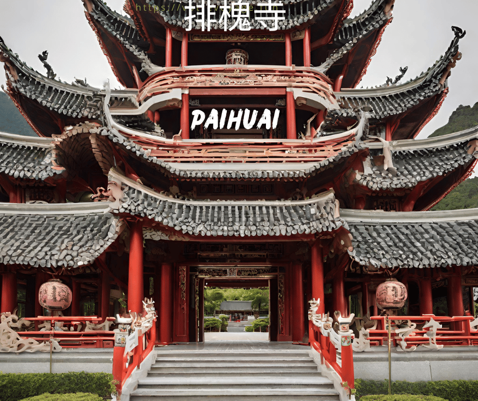 L’architecture sacrée du temple
de Paihuai 