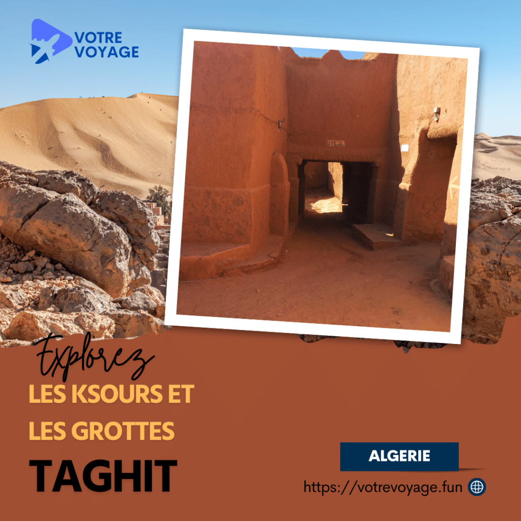 les ksours et les grottes :Taghit,Algerie