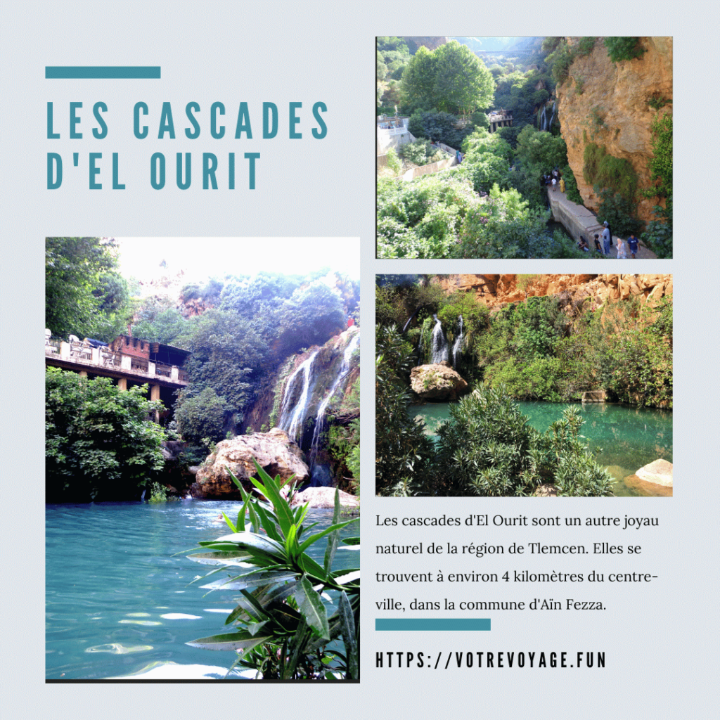 Les cascades d'El Ourit sont un autre joyau naturel de la région de Tlemcen. 