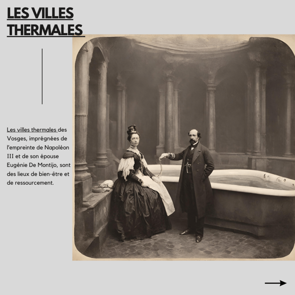 Les villes thermales :Napoléon III et de son épouse Eugénie De Montijo