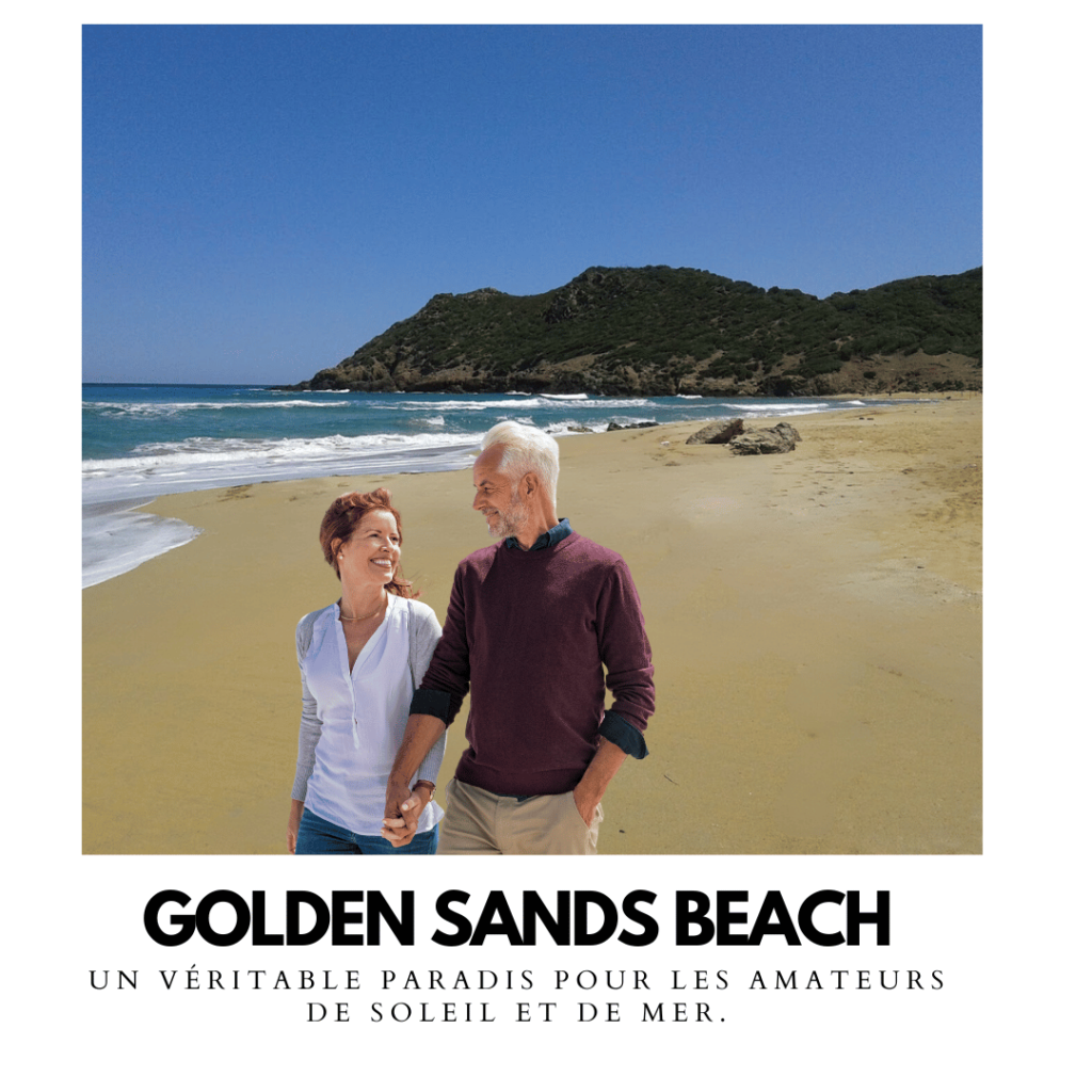 Golden Sands Beach un véritable paradis pour les amateurs de soleil et de mer.