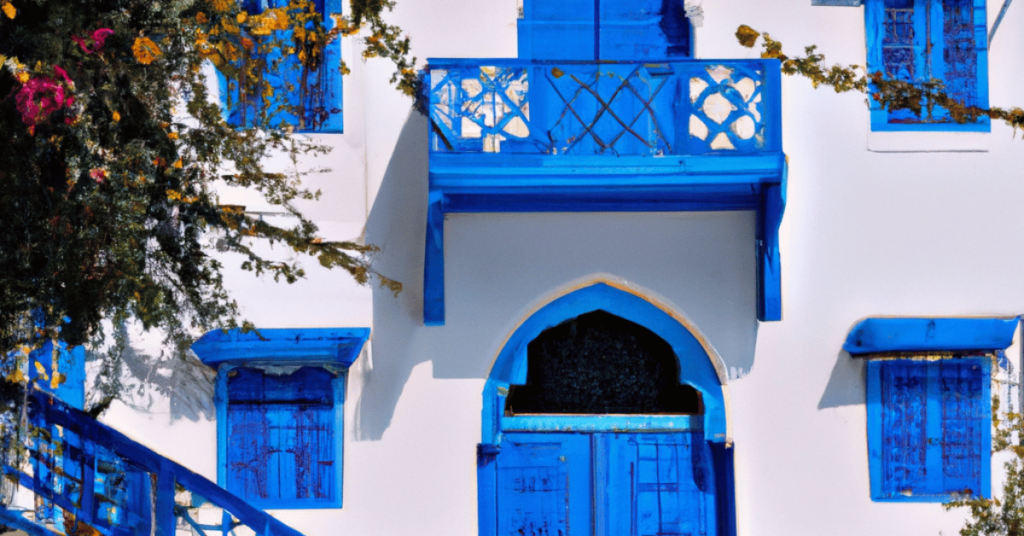 Le baron Rodolphe d’Erlanger, amoureux de Sidi Bou Saïd, a œuvré pour préserver son authenticité. Grâce à lui, les maisons doivent respecter les couleurs bleue et blanche depuis 1915.