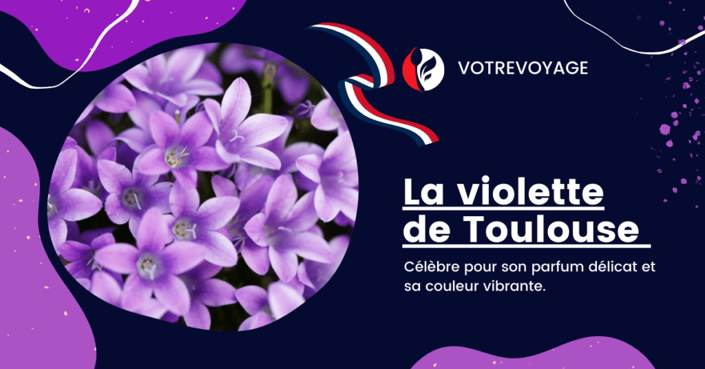 La violette de Toulouse est célèbre pour son parfum délicat et sa couleur vibrante.