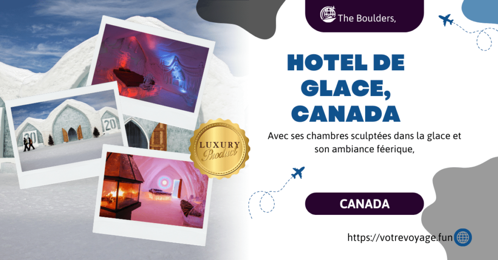 Hotel de Glace au Canada  Avec ses chambres sculptées dans la glace et son ambiance féerique,