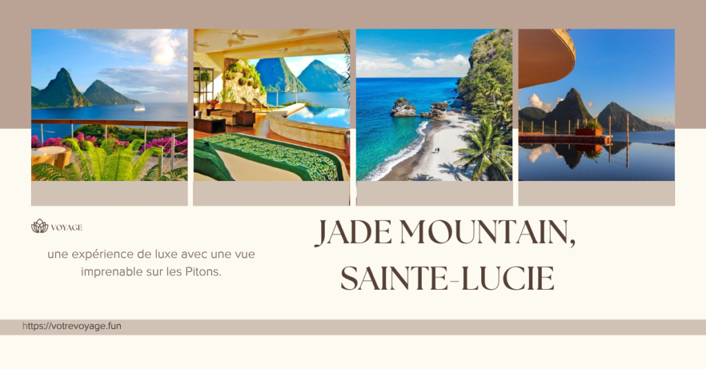 Jade Mountain, Sainte-Lucie:une expérience de luxe avec une vue imprenable sur les Pitons. 