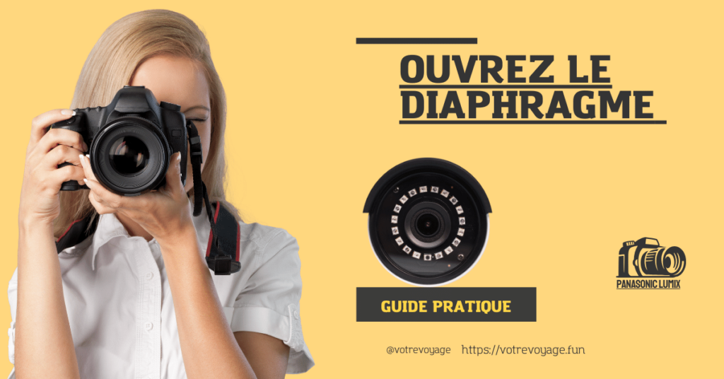 Ouvrez le diaphragme :