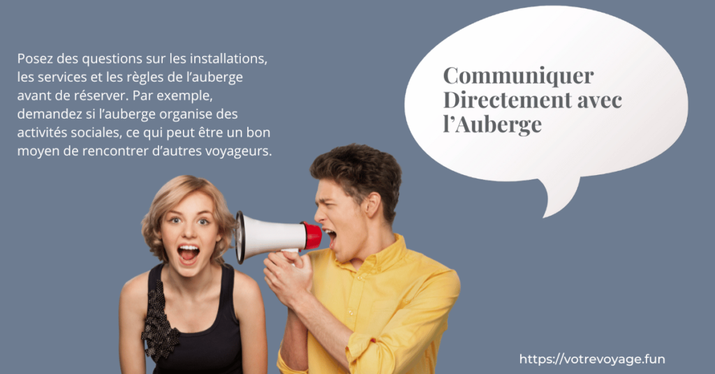 . Communiquer Directement avec l’Auberge