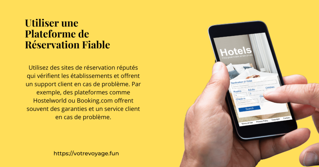 Utiliser une Plateforme de Réservation Fiable