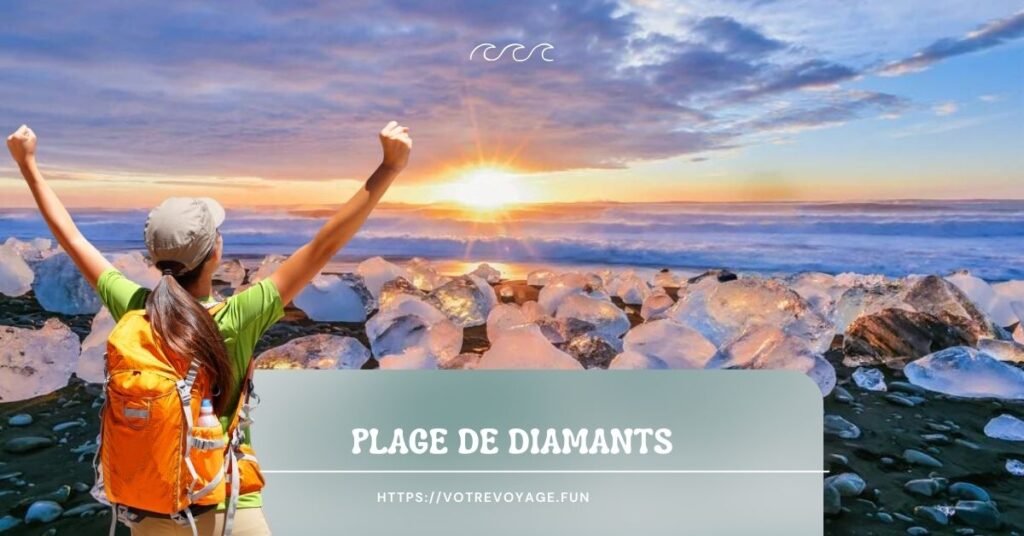 Plage de diamants Islande