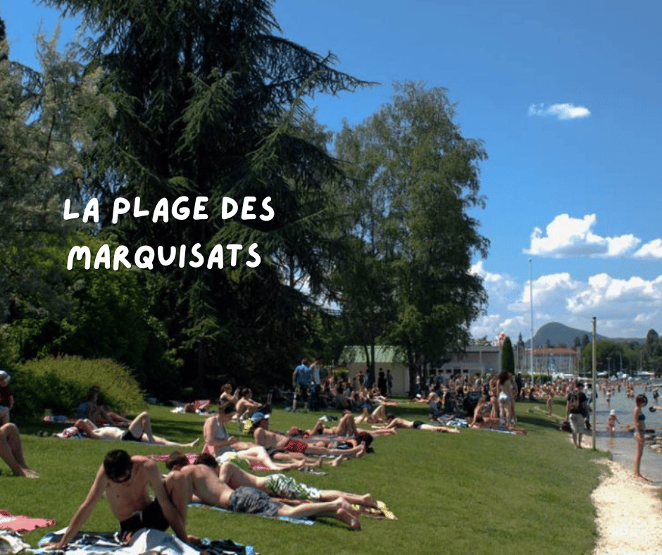 La plage des Marquisats :