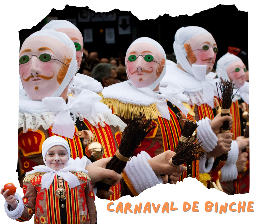 Les costumes des Gilles  Carnaval de Binche 